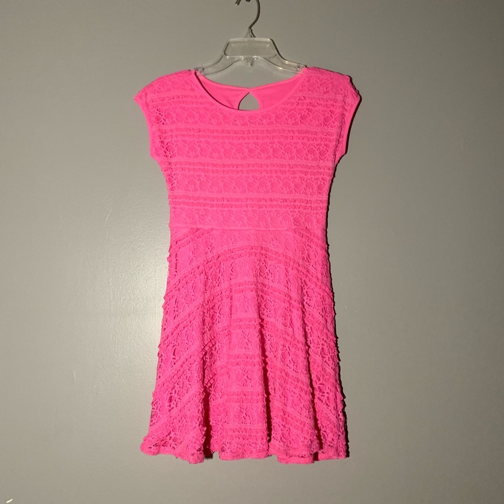 Pink lacy dress!